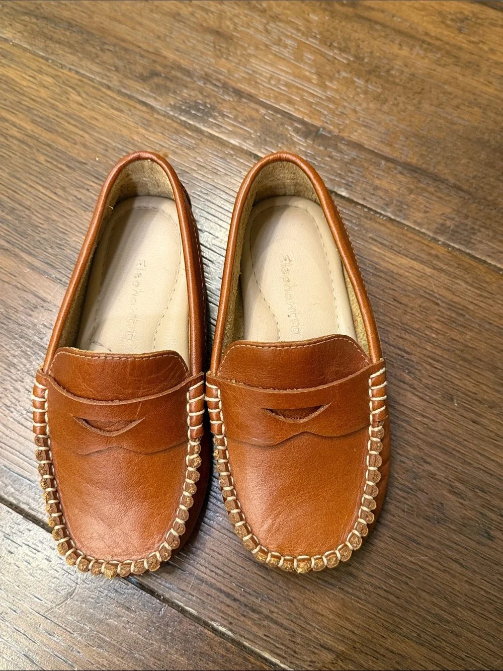 Elephantito - Boys Logan Driver Loafers - Natural Brown - Size: US 10